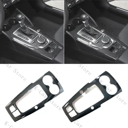 Car Center Console Gear Shift Panel decorazione Sticker Trim per Audi A3 8V 2014-2018 LHD ABS colore in fibra di carbonio