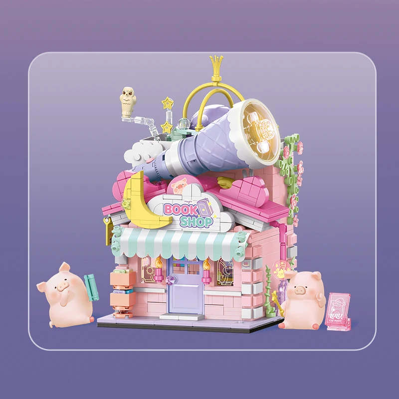 883pcs City Street View Building Blocks For Kids Toys Streetscape Architecture Assemblage Mini Bricks