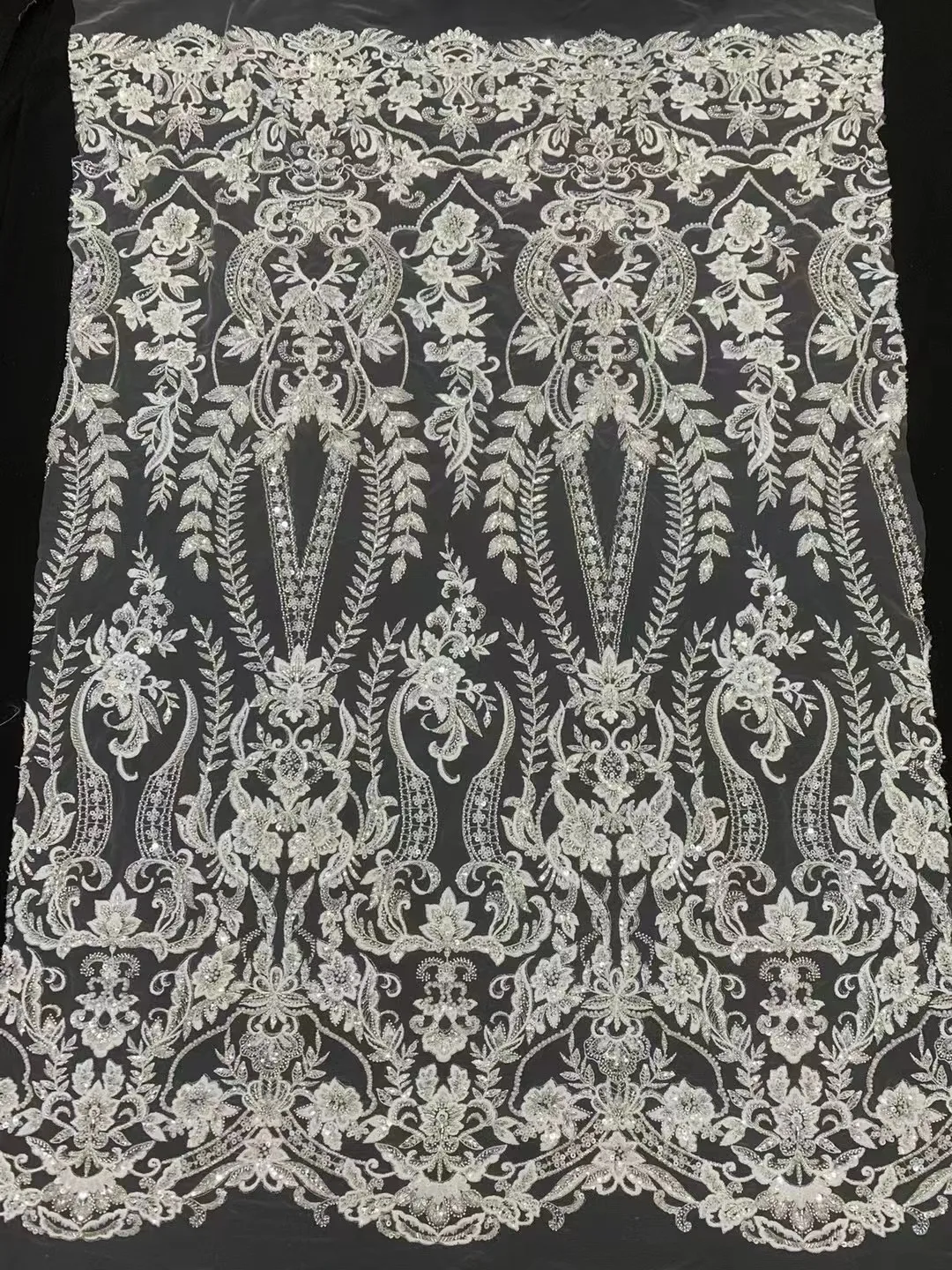 

2023 изысканное свадебное платье с цветочным орнаментом, высококачественное французское Тюлевое кружево, модное кружевное Тюлевое платье с блестками и бисером