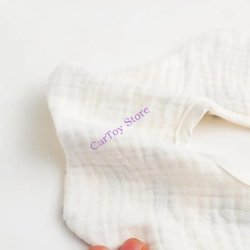 

634F 15 Colors Muslin Scarf Bib Adjustable Baby Bib for Boys and Girls Multipurpose