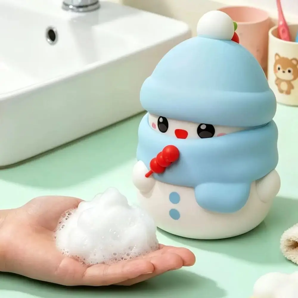 Snowman Shape Foam Soap Dispenser Cute Snowman ABS Material Foam Hand Washer Hygienic Foam 1200mAh Automatic Soap Dispenser