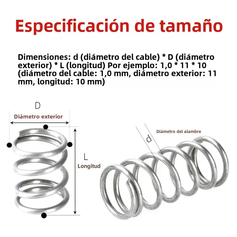 Rorte de Comprión de Acero 1,2 mm, 10 Piezas