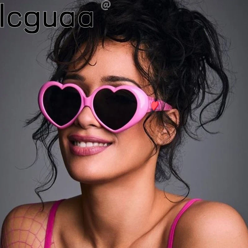 

Trending Luxury Heart-Shaped Sunglasses Women Luxury Brand Designer Gradient Multicolored Love Sunglasses Gafas De Sol