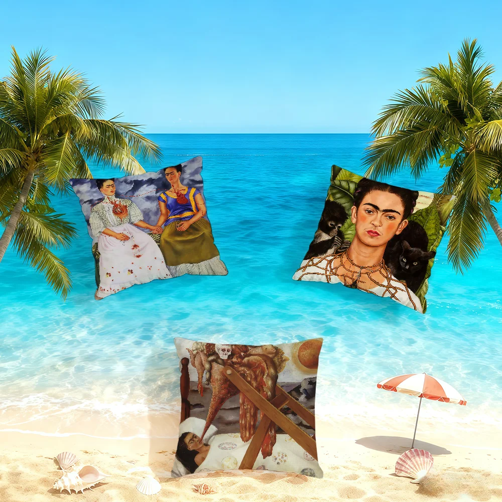 F-Frida Painter K-Kahlo cushion cover Home Bedding Sofa living Room pillowcase Simple Soft Skin Cushion Cover Party Gift