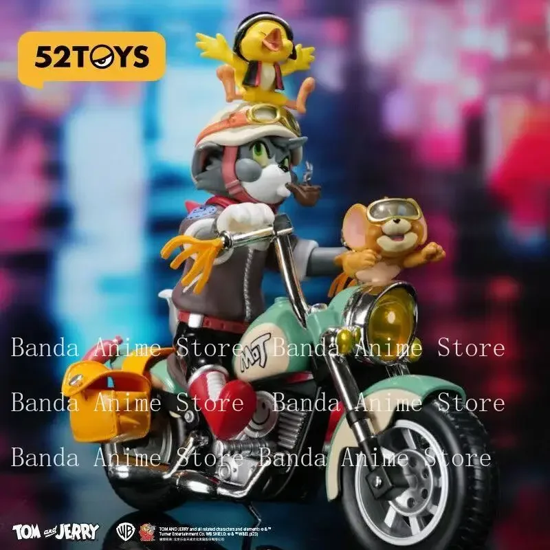 In Voorraad 52 SPEELGOED 1/12 Klassieke Korte Geanimeerde Serie Kat Muis Retro Motorfiets 6in 18 CM Volledige Set Figuren Model speelgoed Geschenken