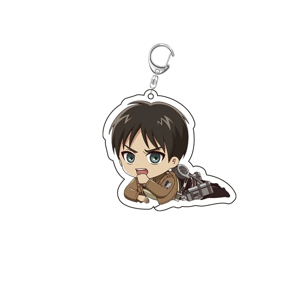 Game Shingeki No Kyojin/Attack on Titan Mikasa·Ackerman Eren Jaeger Cosplay Keychain Pendant  Acrylic Ambitus  Anime