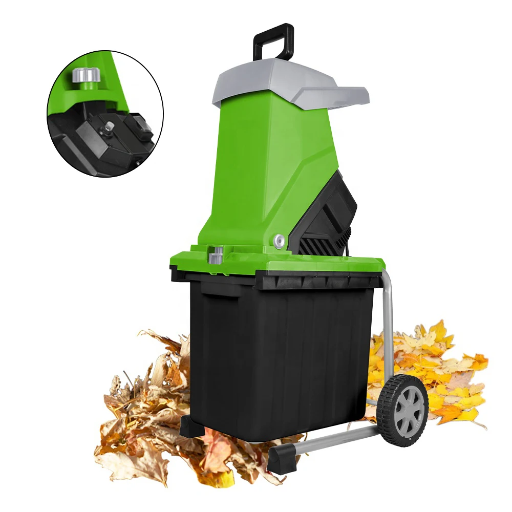 Vertak 2500W Wood Shredder Crusher 40mm Cutting Diameter Branch Wood Tree Shredder Grinder