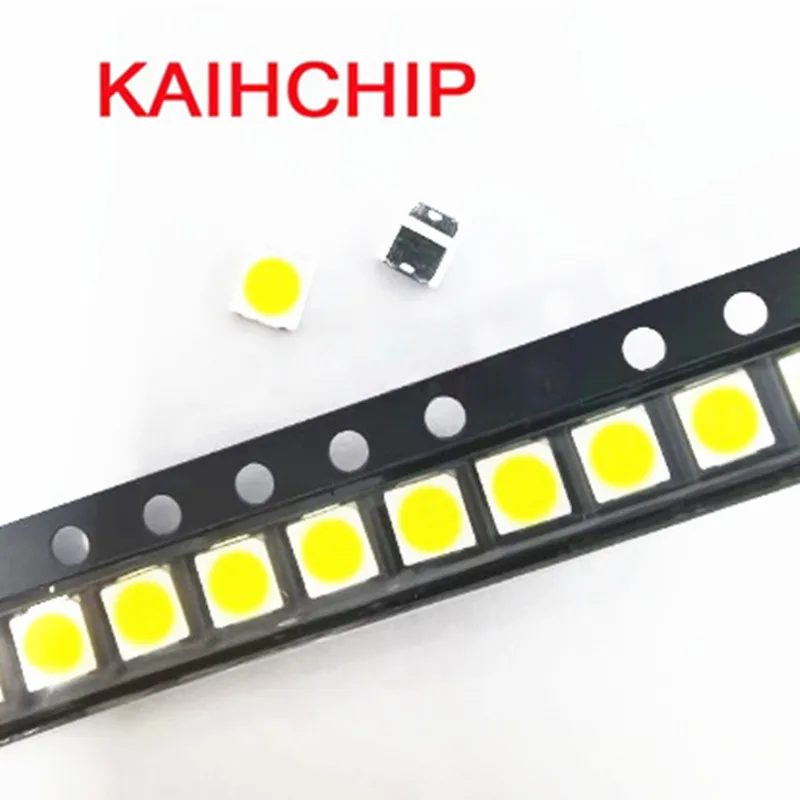 50PCS 3030 White LED 1W 3V 6V 9V SMD Light Emitting Diode 3.0X3.0MM Cool White Pure White Naturally White Warm White