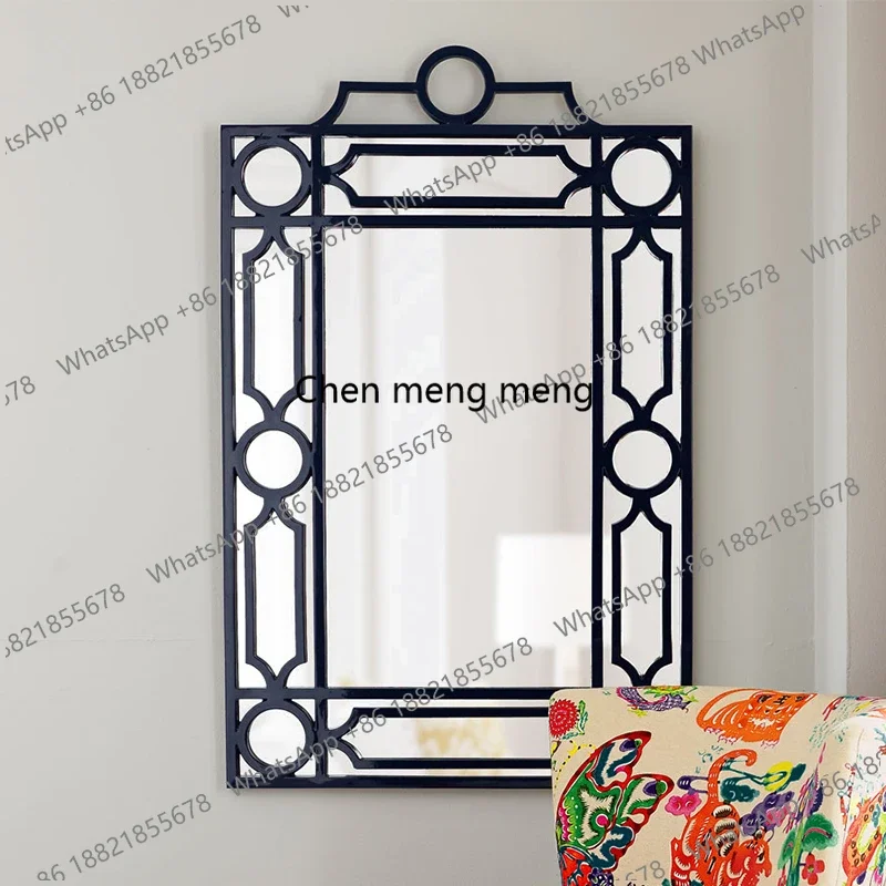 Dresser, makeup mirror porch decorative mirror background wall hanging mirror creative hanging sofa