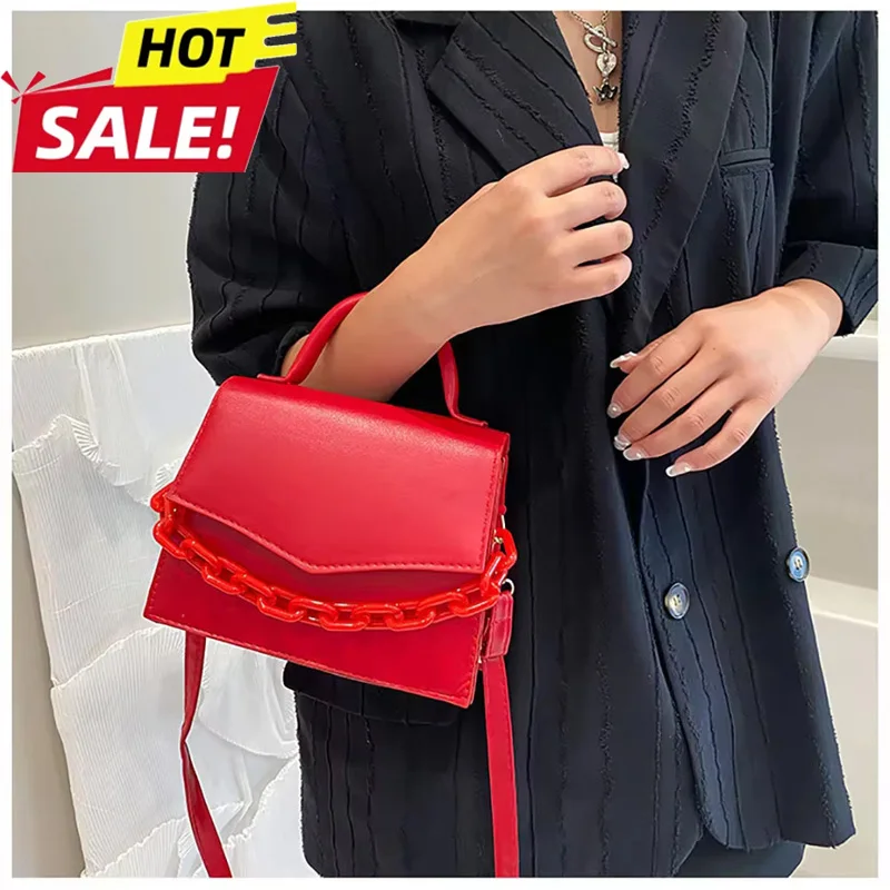 

New Fashion Women PU Leather Shoulder Bags Small Messenger Designer Female Chain Rhomboid Crossbody Bag Ladies Mini Handbag Girl