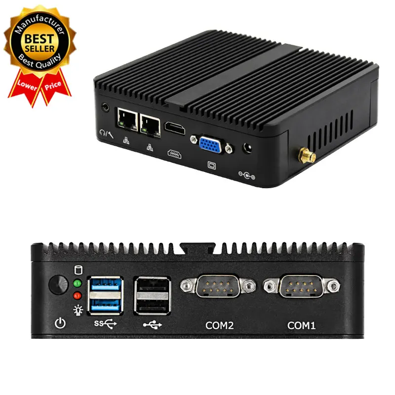 

Заводской дешевый мини-компьютер Celeron J4125 Dual 2 Lan Ethernet 4 USB Ubuntu Win 10 Nuc Nano безвентиляторный промышленный мини-ПК
