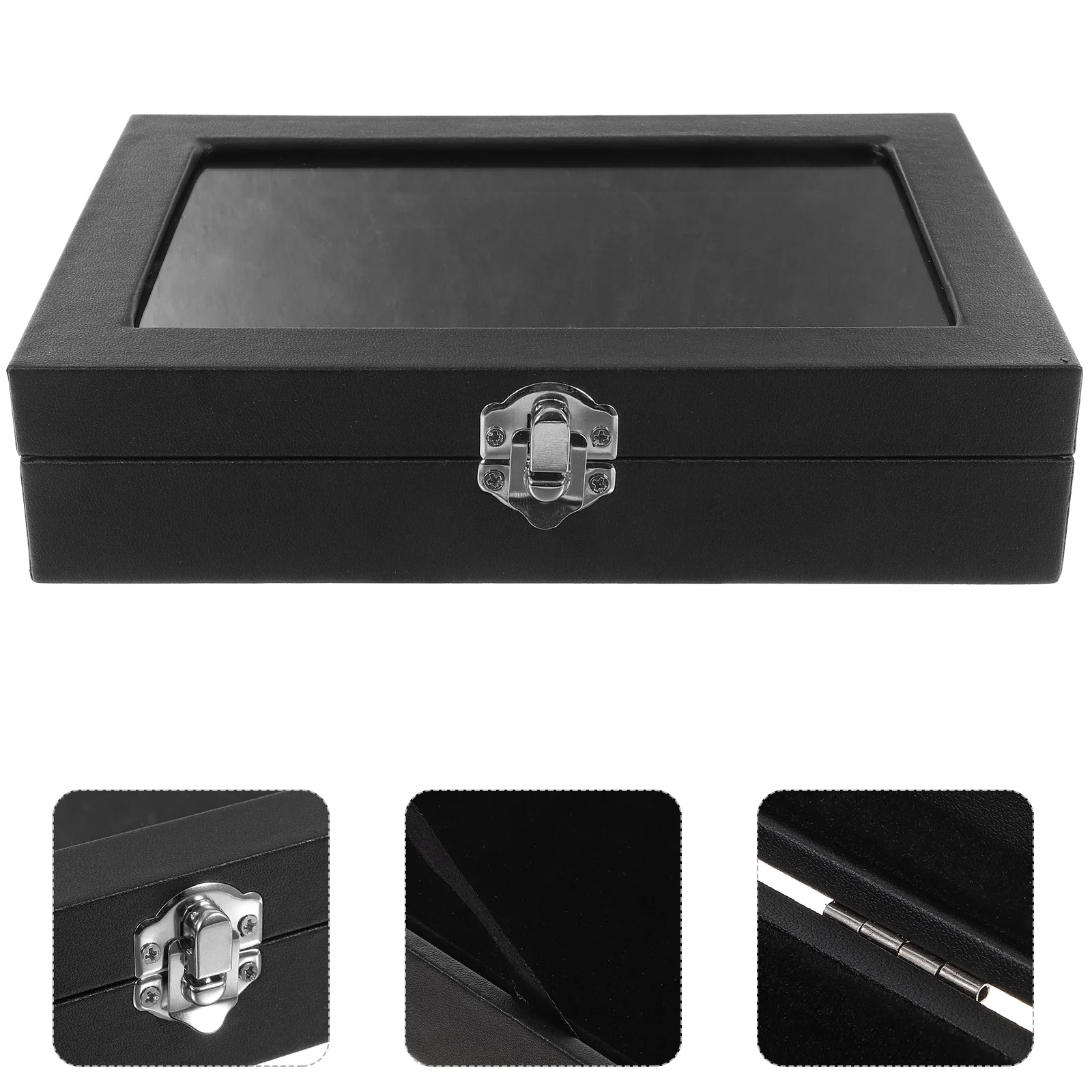 

Lightweight Desktop Brooch Pin Storage Case Display Box With Lid For Jewelry Medal Organizer Holder Convenient Container Small