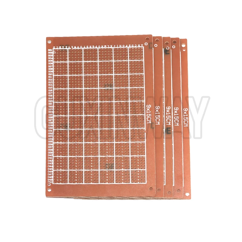 5pcs 9x15cm Universal PCB Board Yellow Single Sided PCB Printed Circuit Board for Arduino