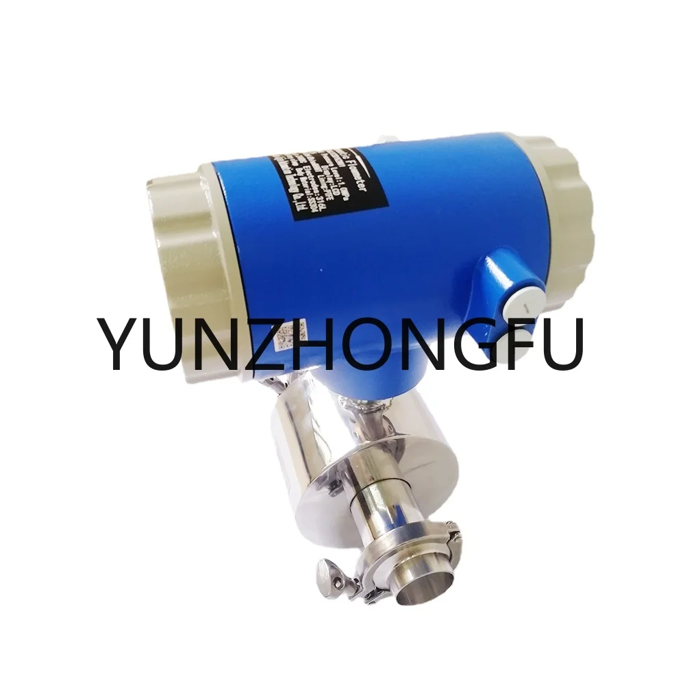 Stainless Steel Water Milk Magnetic Flowmeter Electromagnetic Flow Meter Corrosive Liquid Tri Clamp PTFE Lining