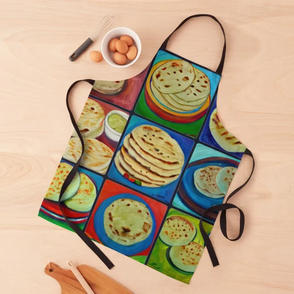 

Pupusa art Apron barber uniform Men'ss Apron