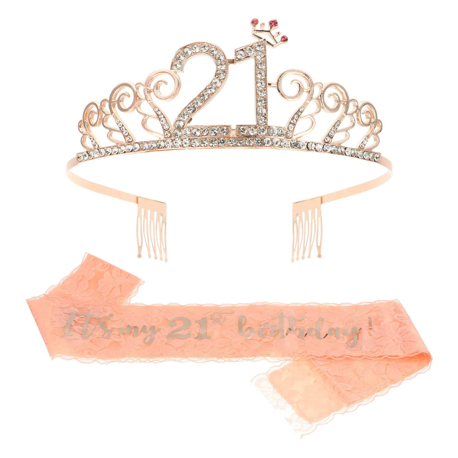 

Набор из 2 предметов: корона для дня рождения и повязка на голову с золотыми блестящими надписями, регулируемый размер, подходит для всех типов фигуры, принадлежности для дня рождения