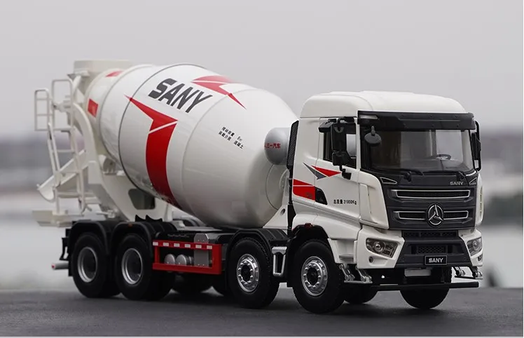 

Collectible Alloy Model Toy GIft 1:24 Scale SANY 8X4 Axle Concrete Mixer Truck Vehicle Construction Vehicles DieCast Toy Model