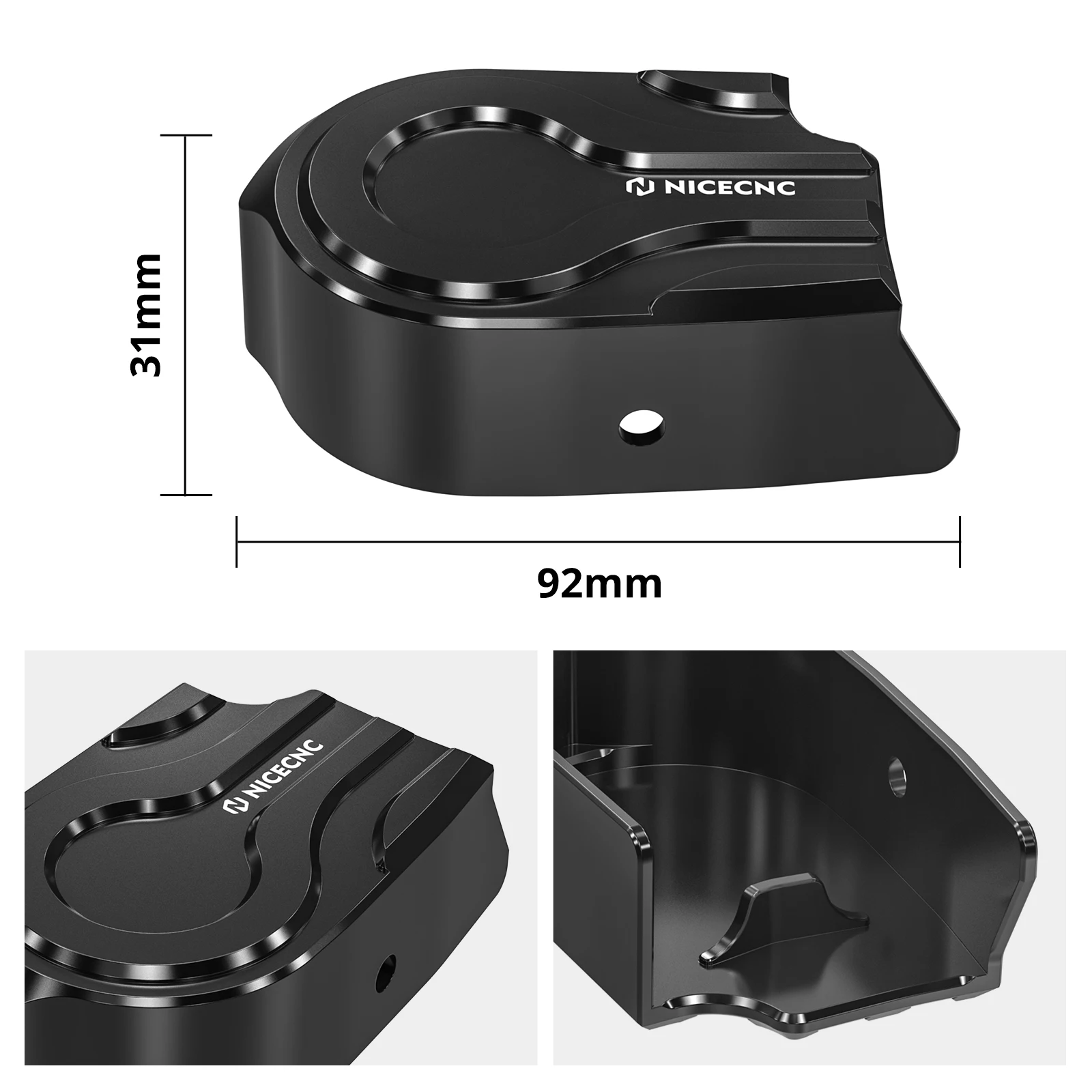 NICECNC غطاء رفرف عادم الدراجة النارية لسيارات BMW R1250GS R 1250 GS 2019-2023 2022 2021 2020 NineT BMW R1250GS ملحقات #3