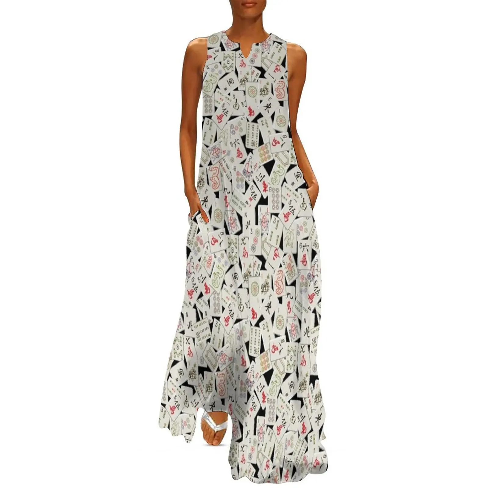 Mahjongg Rocks! Long Dress Long dresses sexy dress for women Women long dress