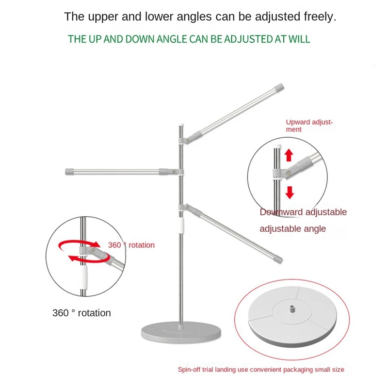 ABGR-LED Coltiva la luce Spettro completo Luce per la crescita delle piante Lampada da coltivazione dimmerabile regolabile in altezza con timer per piante da interno
