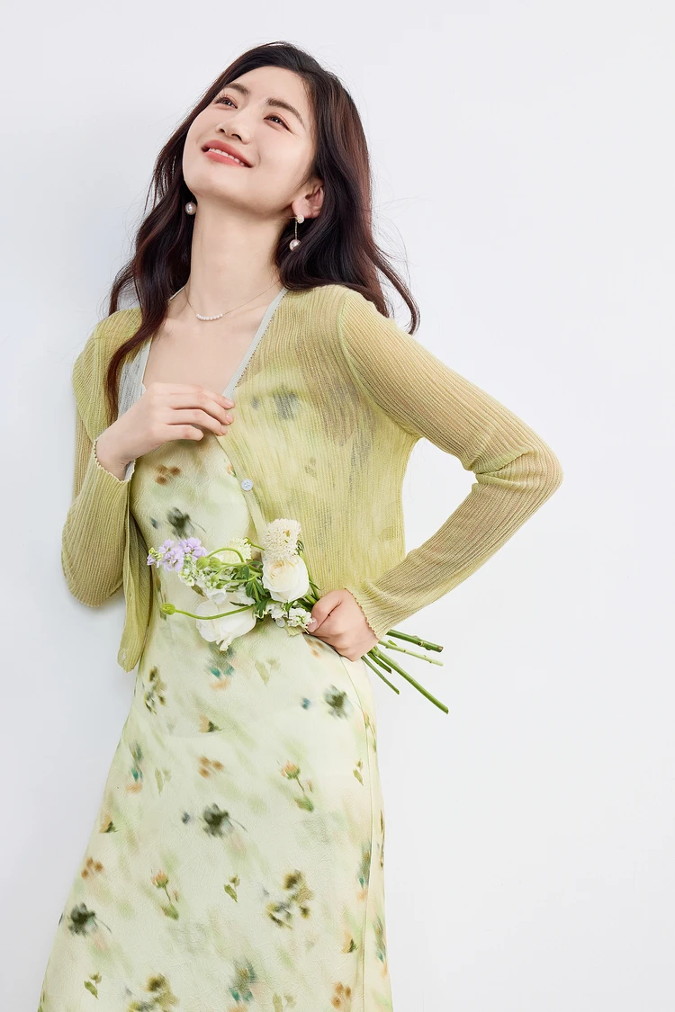

SENTUBILA Women's Summer Satin Dress V Neck Sleeveless Slip Dresses 2025 Elegant Floral Oil Painting Vacation Clothing 152LD2109