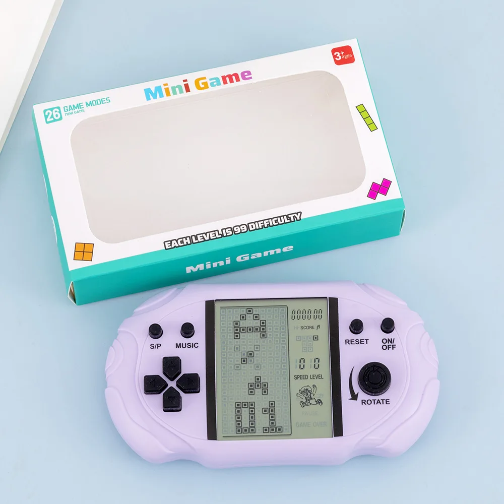 

1/2/3 PCS Classic Tetris Handheld Game Mini PSP Styling Large Screen Pocket Brick Game Stress Killing Time Portable Game Player