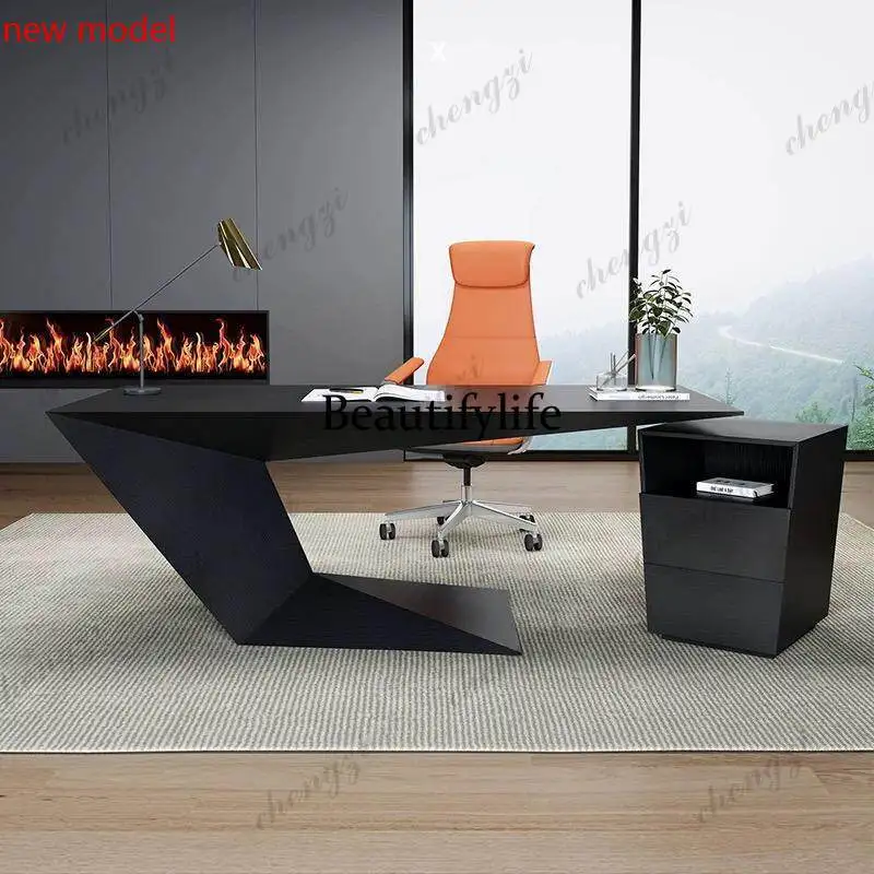 

Painted office, creative, desk, negotiation table, simple modern home deskN138