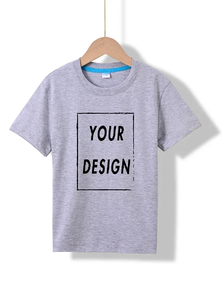 Sommer Kinder Basic T-shirt Jungen Rundhals Tops T 2025, Kinder Kurzarm t-shirts Mädchen Einfarbig Tees Großhandel Kleidung