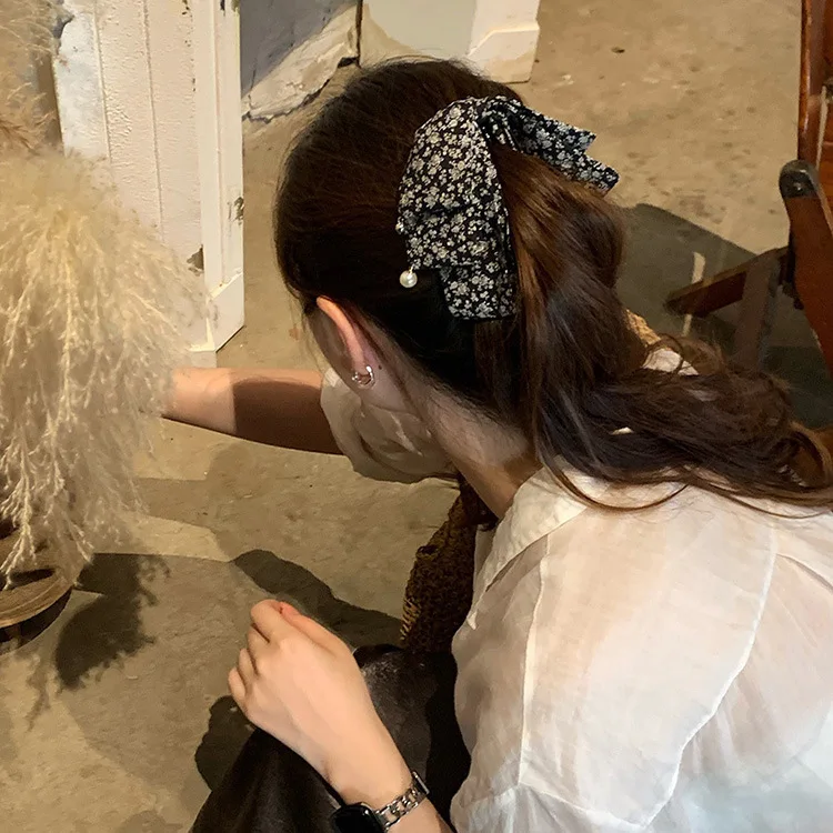 

Элегантные цветочные заколки-бананы для волос, вертикальные зажимы для хвоста, аксессуары для волос