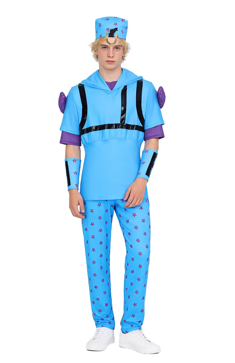 

JJBA JoJo's Bizarre Adventure Johnny Joestar Gyro Zeppeli Cosplay Costume Anime Full Set Role Play Outfit Halloween Carnival