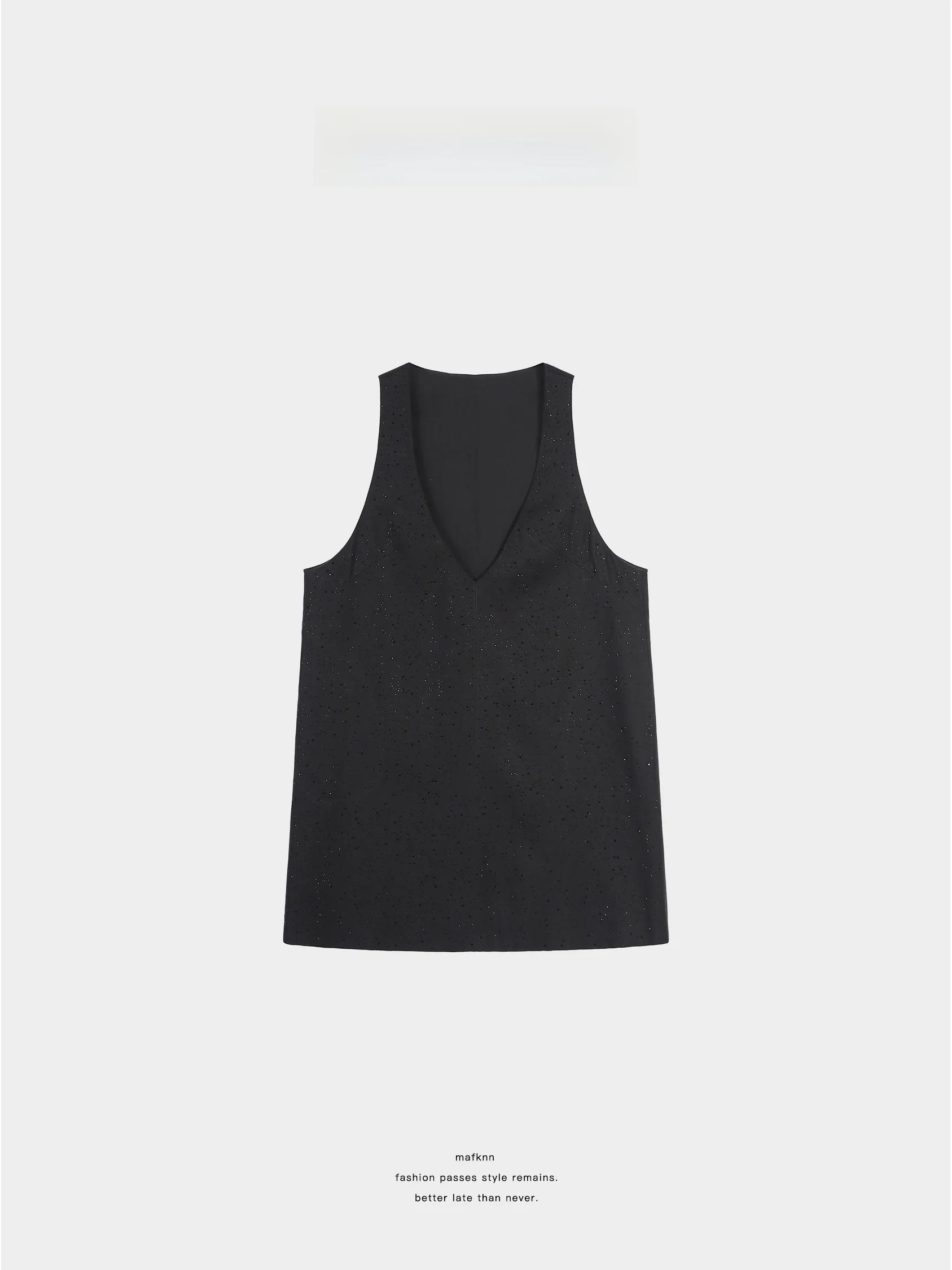 

Heavy Embellished Linen Blend V-Neck Sleeveless Overalls Dress for plus Size Women Summer Season Regular Thickness