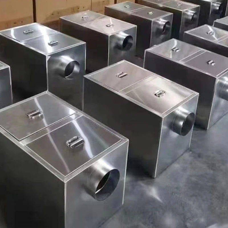 

Buried grease trap Commercial thickened stainless steel oil-water separator Catering kitchen Hotel three-stage filter tank