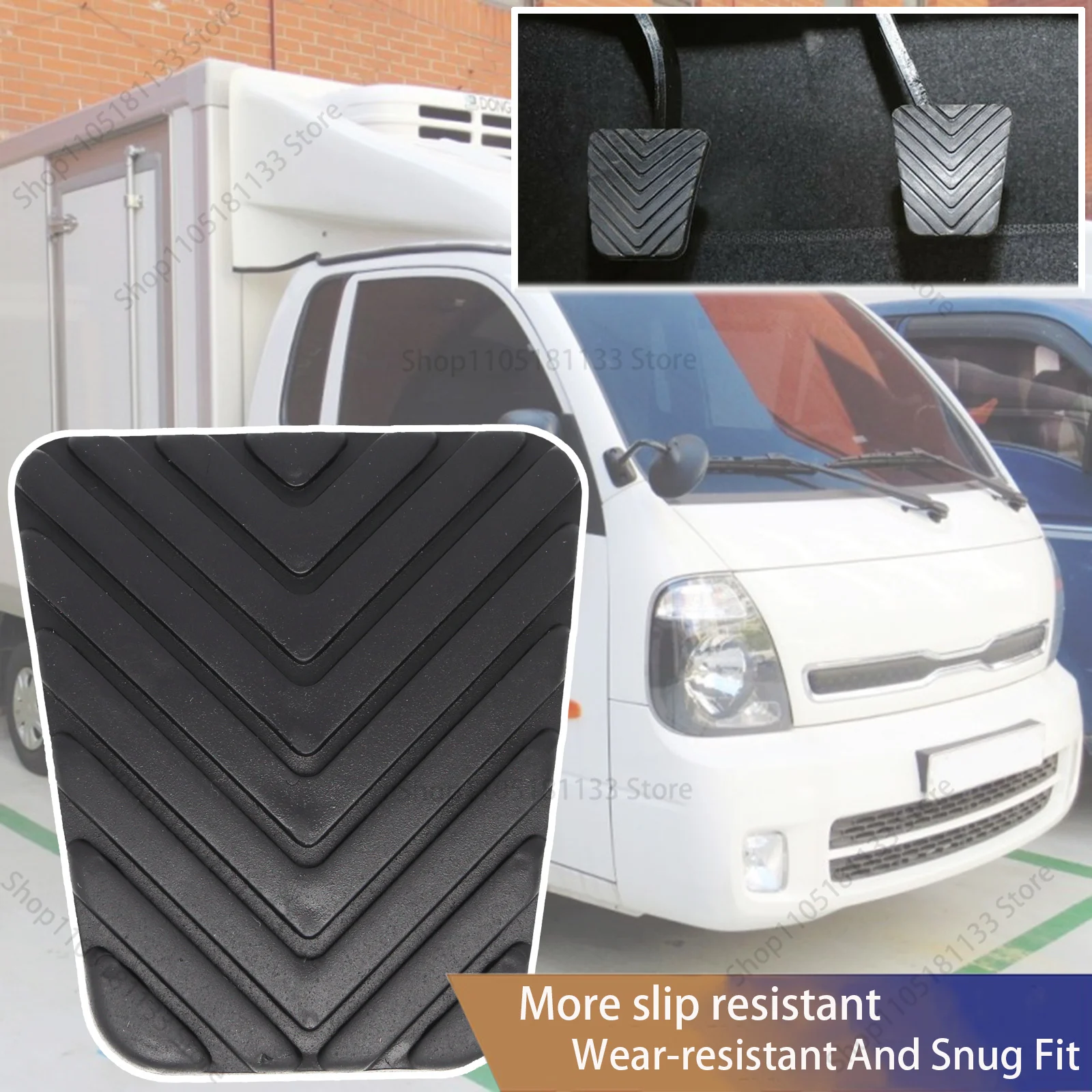 Cubierta de almohadilla de Pedal de embrague de freno para Kia Bongo Big-Up Frontier Travello Kaon K2400 K2500 K2700 2003 2004 2005 2006 2007 - 2018 2019