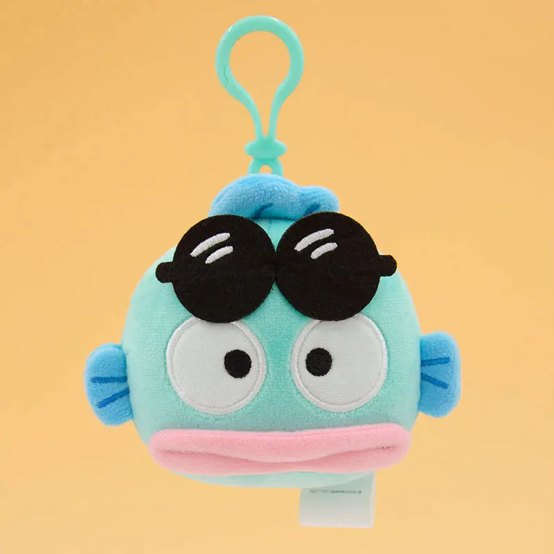 New Plush Doll Sanrio Head Shape Small Charm Series Kawaii Kuromi My Melody Cinnamoroll Pendant Backpack Keychain Birthday Gifts