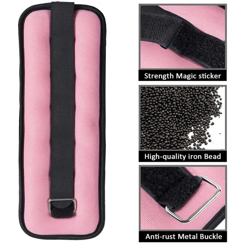 1 par de pesas ajustables para tobillo (0,5 kg/1 kg) - correas de neopreno para piernas y brazos para fitness, aeróbic, fisioterapia - Mujeres, hombres y niños