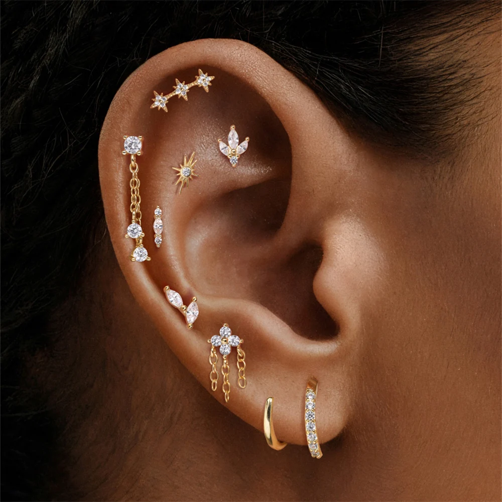 AIDE Colgante de Plata de Ley  - Star Flat Back reseña y precio
