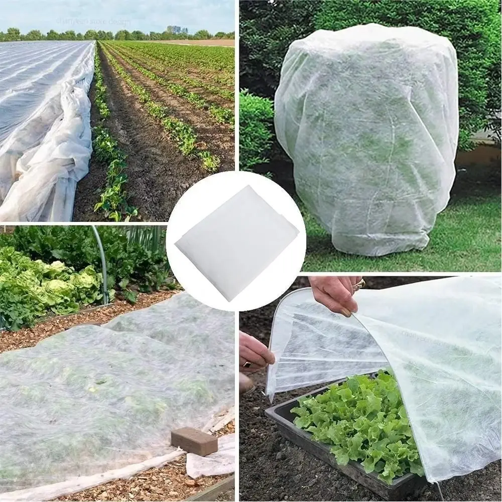 

Non-woven Fabric Winter Plant Protection Cover Reusable White Weed Control Fabric Protect Vegetables Thermal-Insulation