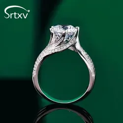 D Color 5 CT Big Moissanite Ring For Women Men S925 Silver Plated Pt950 Six Claw Band Temperament Wedding Birthday Gifts Jewelry