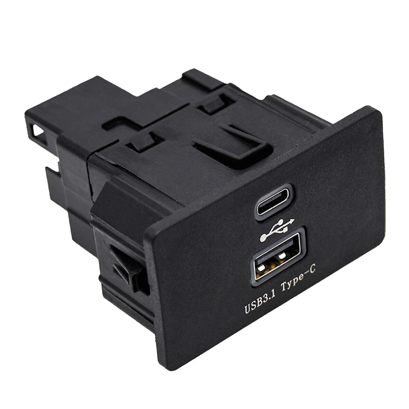 Módulo de interfaz USB Dual de 1 piezas, actualización tipo C, piezas de interfaz USB, accesorios para Ford Lincoln SYNC 3 HU5Z-19A387-A