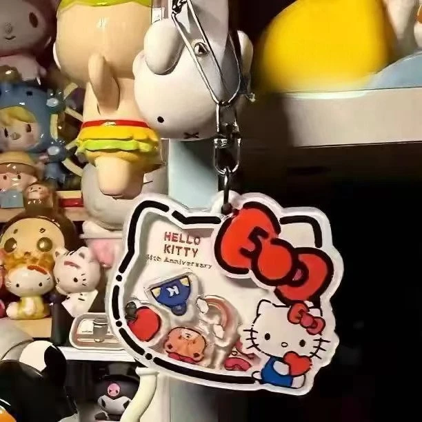 

Очаровательный брелок-шейкер Hello Kitty, аниме, сумка для косплея, аксессуар, подарок