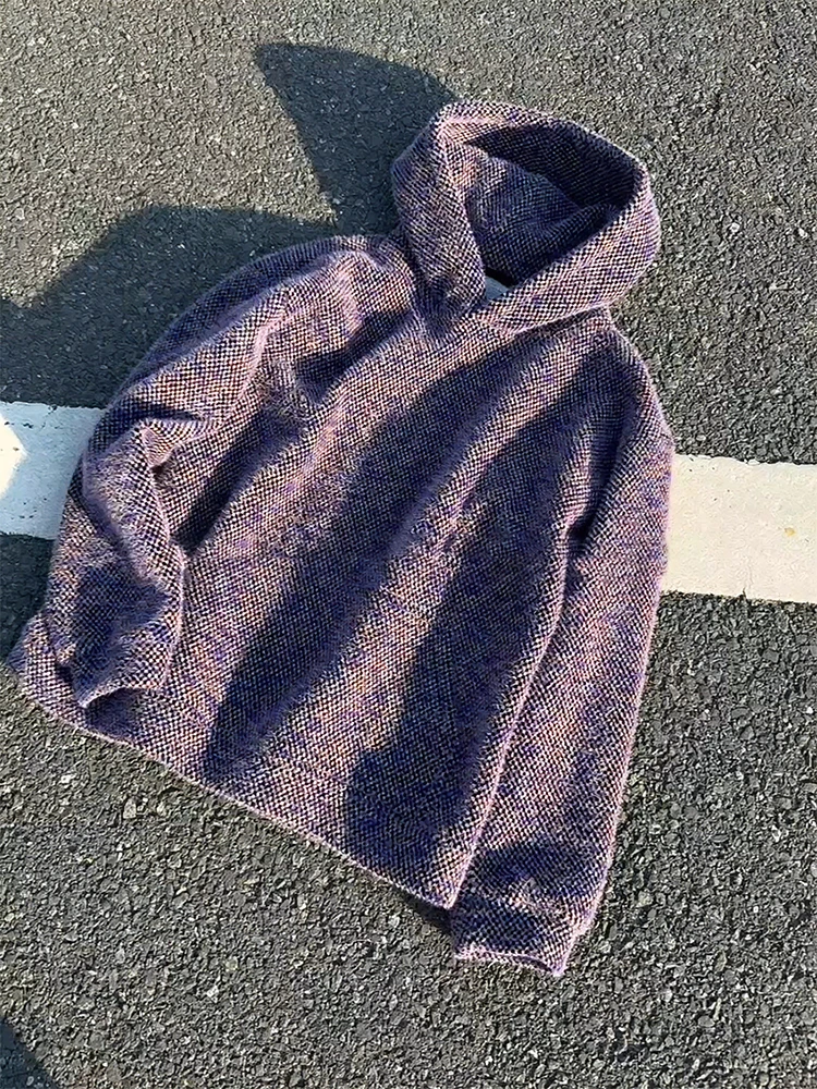 

Мужская зимняя толстовка Nostalgic Plu с капюшоном, утепленная, в стиле ретро, для пар, из трикотажной ткани, теплая, повседневная