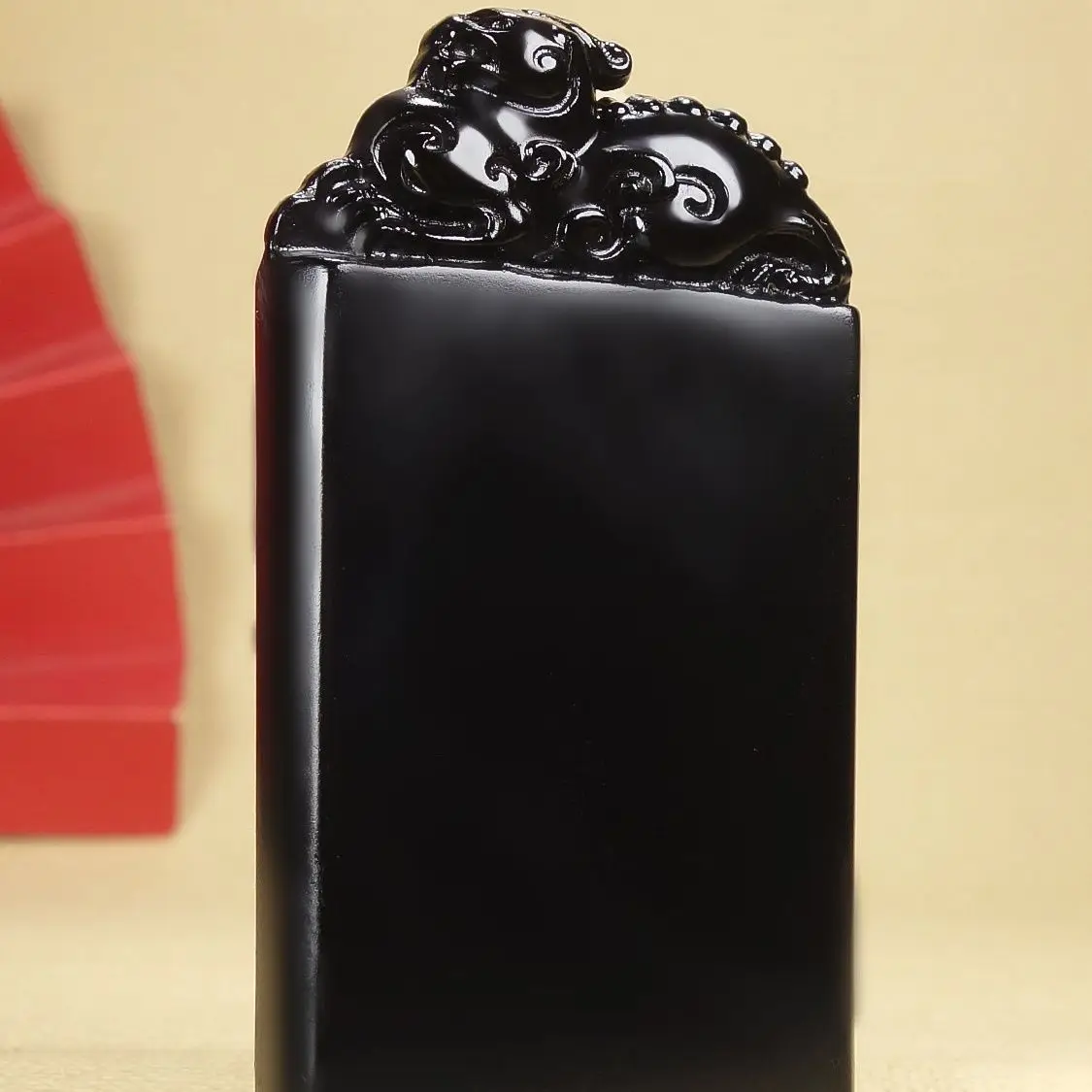 

Xinjiang Hetian Jade Black Suet Ink Jade Lucky Pixiu Safe Brand Jade Pendant