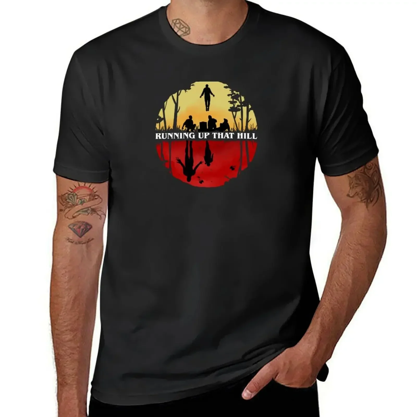 Parallel Running up that hill scene T-Shirt graphic t shirt vintage new edition shirts men