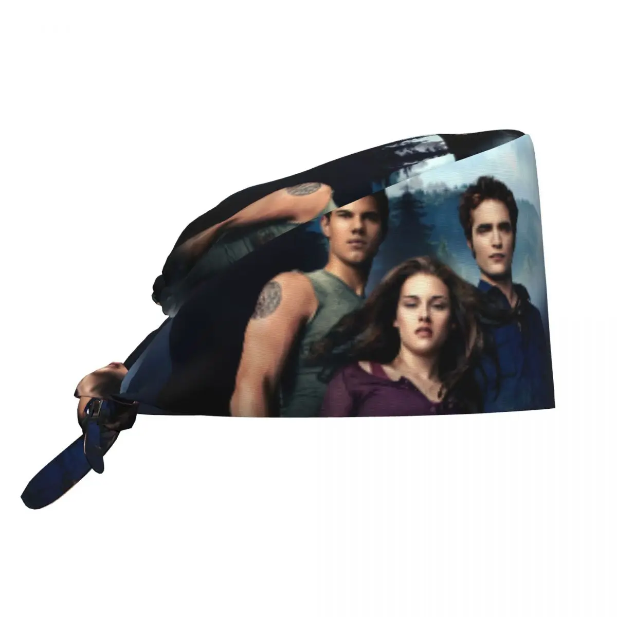 Gorra exfoliante de la película de vampiro de la saga Crepúsculo, gorra quirúrgica de operador Edward Bella Jacob para hombres y mujeres, sombreros de trabajo de enfermería para el cuidado de mascotas
