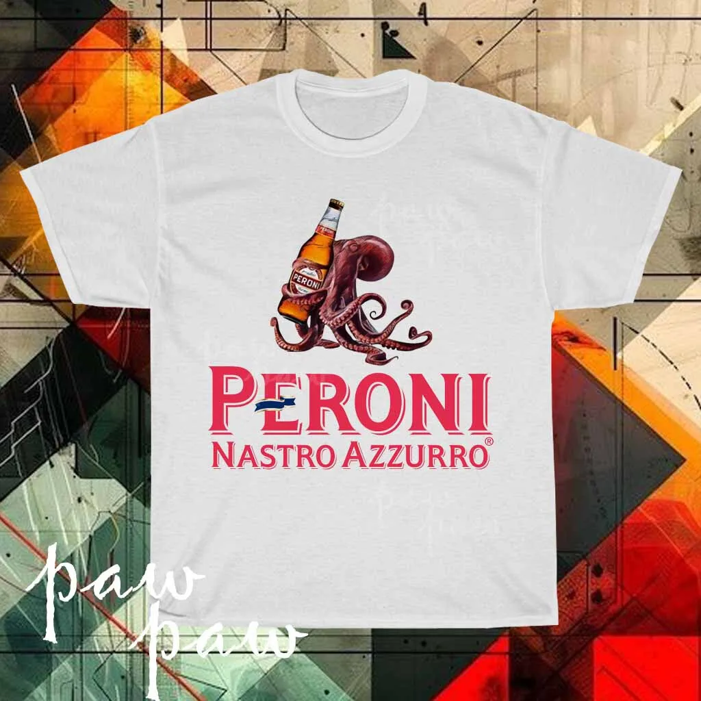 

Новая мужская футболка с логотипом Peroni Beer, забавные размеры от S до 5XL