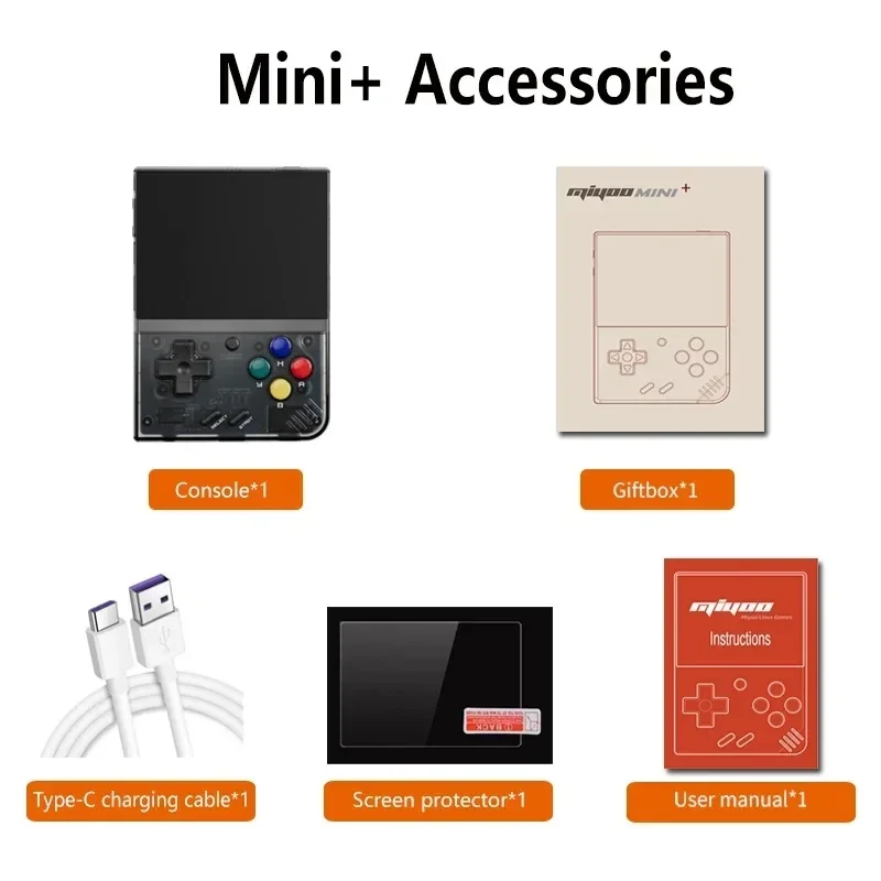MIYOO Mini Plus Portable Retro Handheld Game Console V2 Mini+ 3.5 Inch IPS Screen Classic Video Game Console Linux System Gift 6