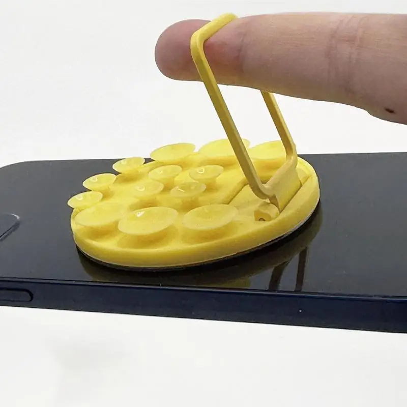 

Suction Phone Holder Cell Phone Case Mount Selfies Supplies Anti-Slip Reusable Suction Cup Cellphone Stand For Center Console