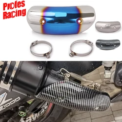 Universal Motorcycle Exhaust Pipe Protector Heat Shield Cover Guard Anti-scalding Cover FOR Pit Bike Cafe Racer Moto Accesories