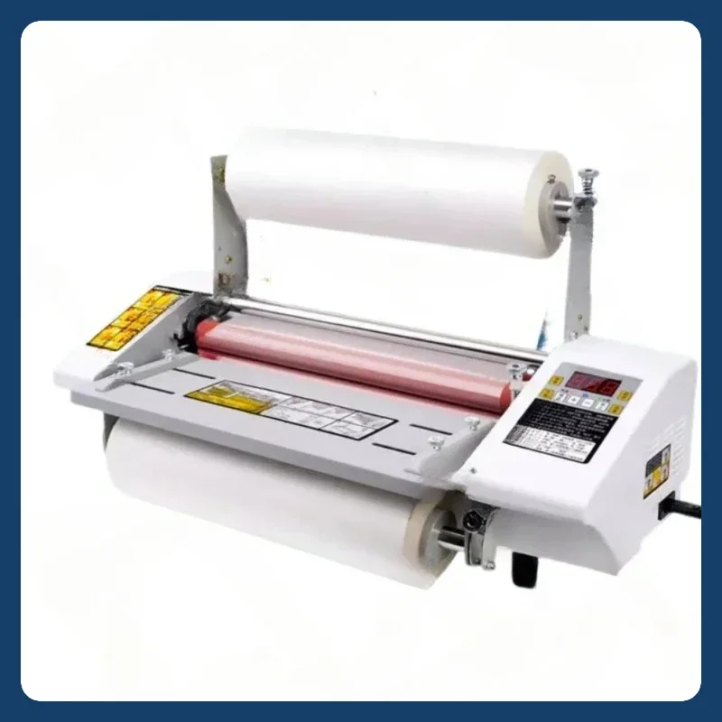 A3+ Paper Laminating Machine English Version Four Roller Cold Hot Laminator Rolling Machine film photo Laminating Machine