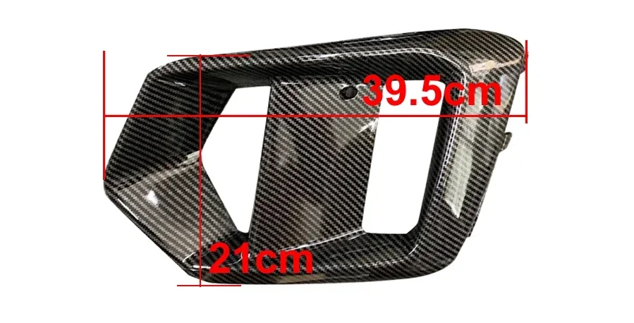 For Ford Focus RS 2015 2016 2017 2018 Car Exterior Accessories Fog Lights Frame Fogs Lamp Cover Grille Carbon Fiber Look